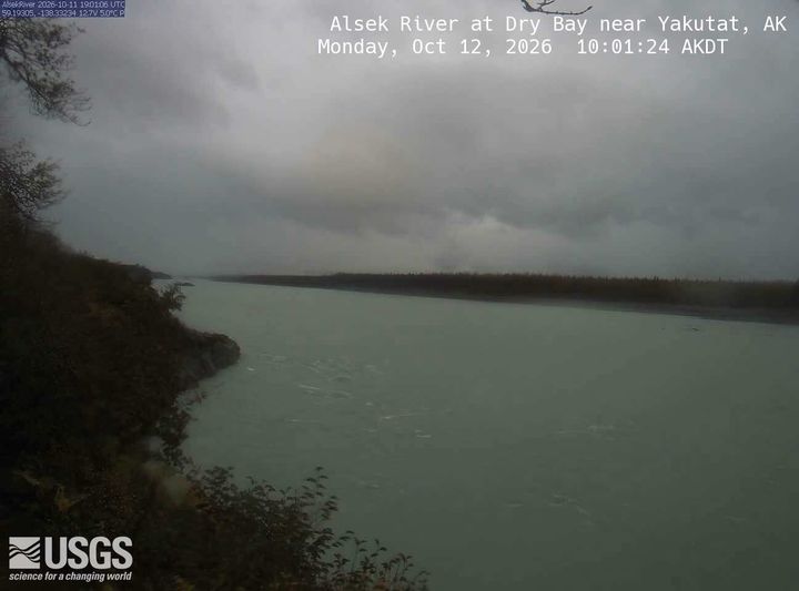 Alsek River at Dry Bay near Yakutat, AK: the newest picture from the USGS camera