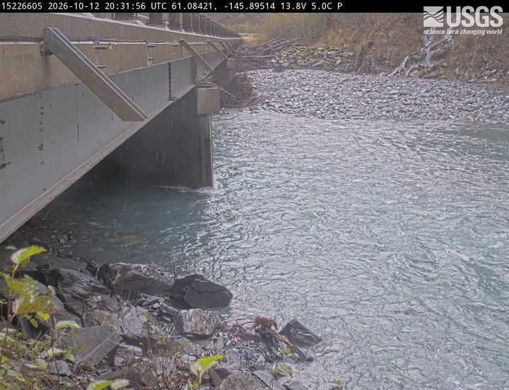 Lowe River at Rudleston Falls near Valdez, AK: the newest picture from the USGS camera
