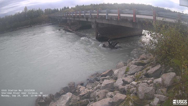 Sheridan River near Cordova Webcam view