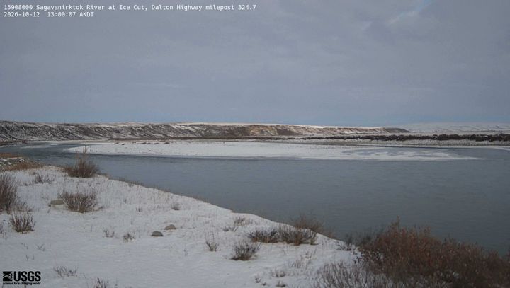 Sagavanirktok River near Pump Station 3, AK: the newest picture from the USGS camera