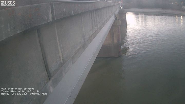 Tanana River at Big Delta, AK: the newest picture from the USGS camera