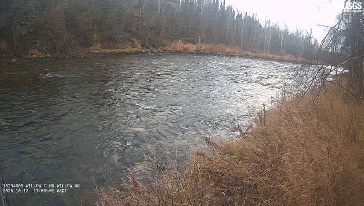 Willow Creek near Willow, AK: the newest picture from the USGS camera