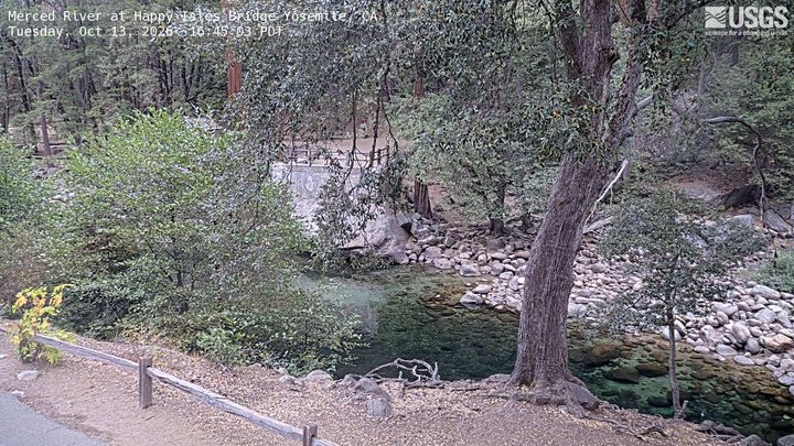 Merced River at Happy Isles Bridge Yosemite