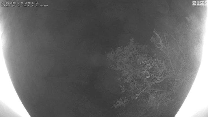 Salsipuedes Creek near Lompoc, CA: the newest picture from the USGS camera