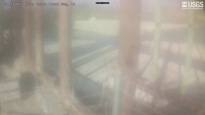 Santa Ana River below Prado Dam Webcam view