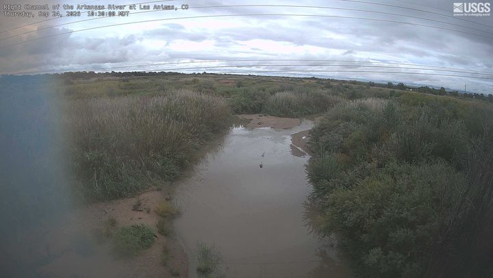 RIght Channel of the Arkansas River at Las Animas