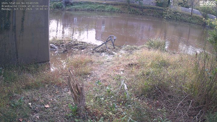 Brandywine Creek at Wilmington, DE: the newest picture from the USGS camera