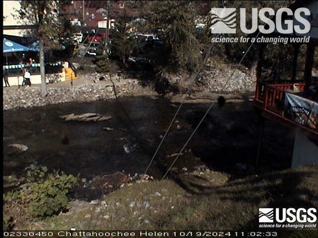 Latest image at Chattahoochee River at Helen, GA camera