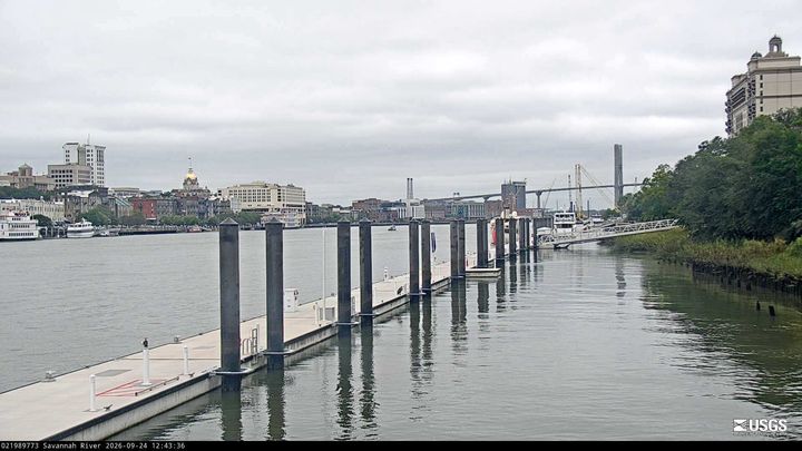 Savannah River at USACE Dock at Savannah