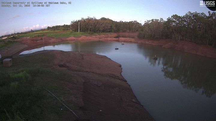 Wahiawa Reservoir at Spillway, HI: the newest picture from the USGS camera