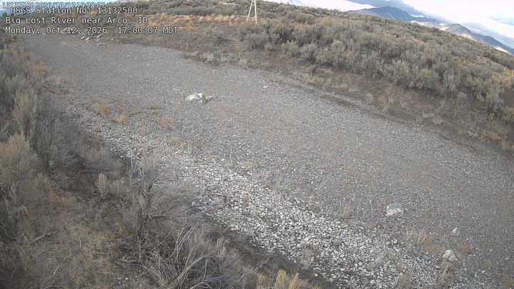 Big Lost River near Arco, ID: the newest picture from the USGS camera