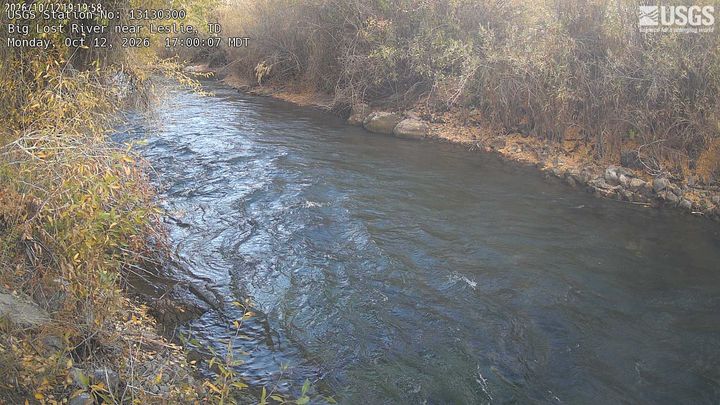 Big Lost River at Leslie, ID: the newest picture from the USGS camera
