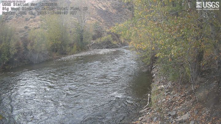 Big Wood River at Hailey, ID: the newest picture from the USGS camera