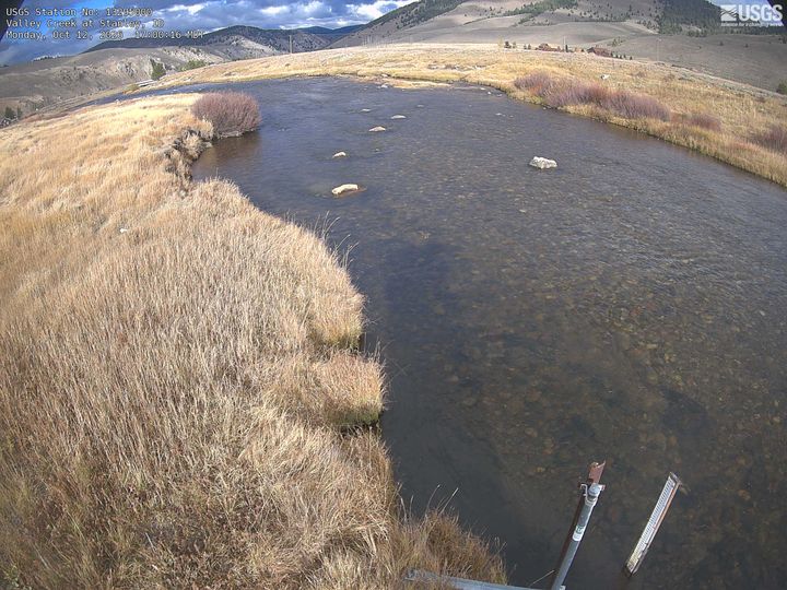 Valley Creek at Stanley, ID: the newest picture from the USGS camera