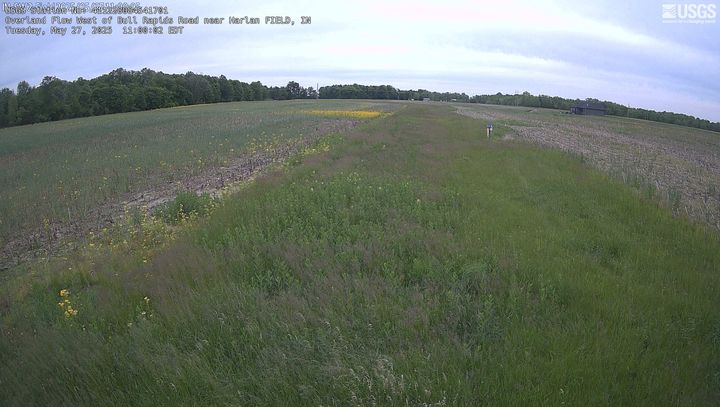 Overland Flow West of Bull Rapids Road near Harlan FIELD Webcam view