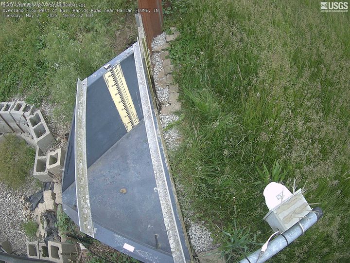 Overland Flow West of Bull Rapids Road near Harlan FLUME Webcam view