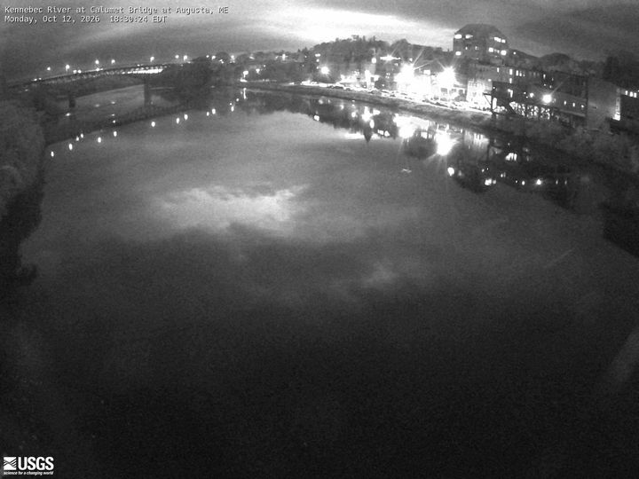 Kennebec River at Augusta, ME: the newest picture from the USGS camera