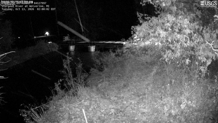 Sturgeon River at Wolverine, MI: the newest picture from the USGS camera