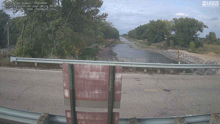 Bois de Sioux River near White Rock Webcam view