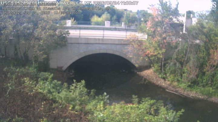 Minnehaha Creek at Hiawatha Ave in Minneapolis