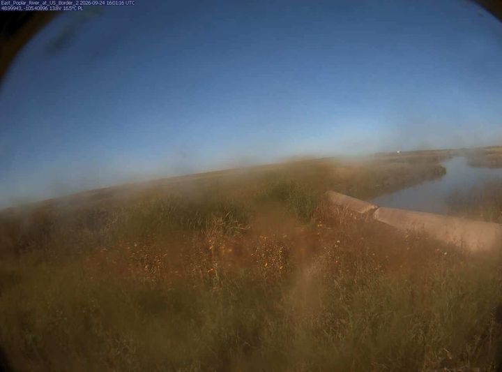East Poplar River at International Boundary