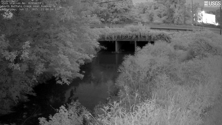 Latest image of South Buffalo Creek, near Pomona, NC