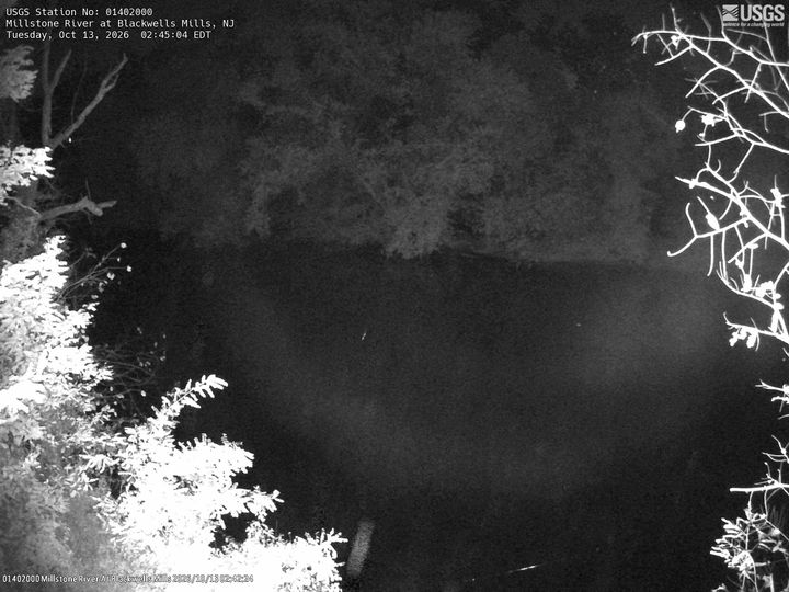 Millstone River at Blackwells Mills, NJ: the newest picture from the USGS camera