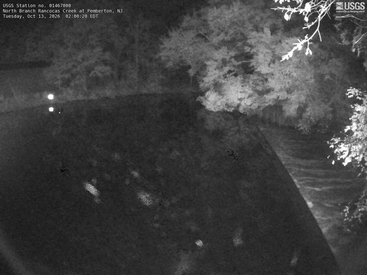 North Branch Rancocas Creek at Pemberton, NJ: the newest picture from the USGS camera