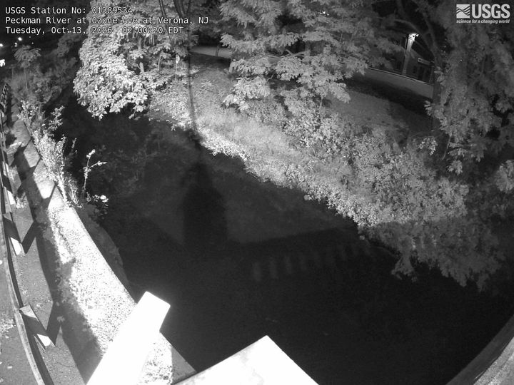 Peckman River at Verona, NJ: the newest picture from the USGS camera