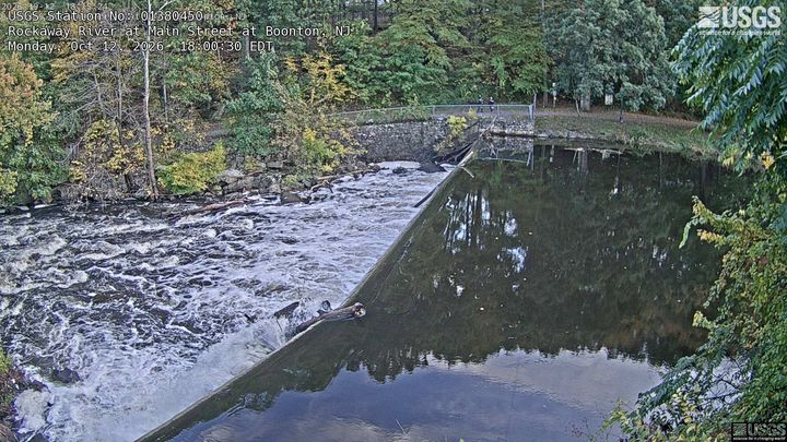 Rockaway River at Boonton above reservoir, NJ: the newest picture from the USGS camera