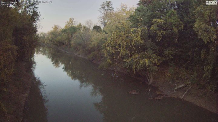 Genesee River at Avon Downstream Rail Trail: the newest picture from the USGS camera