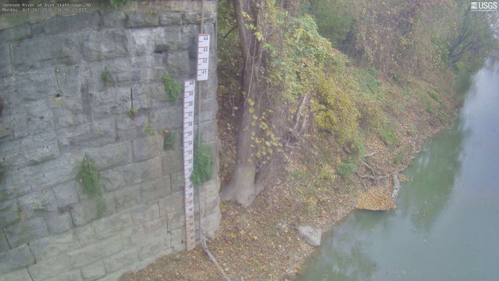 USGS camera view: Genesee · Avon staff gauge