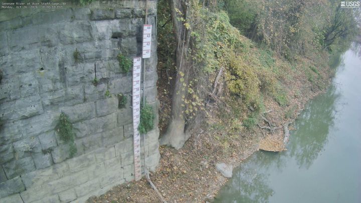 USGS camera view: Genesee · Avon staff gauge