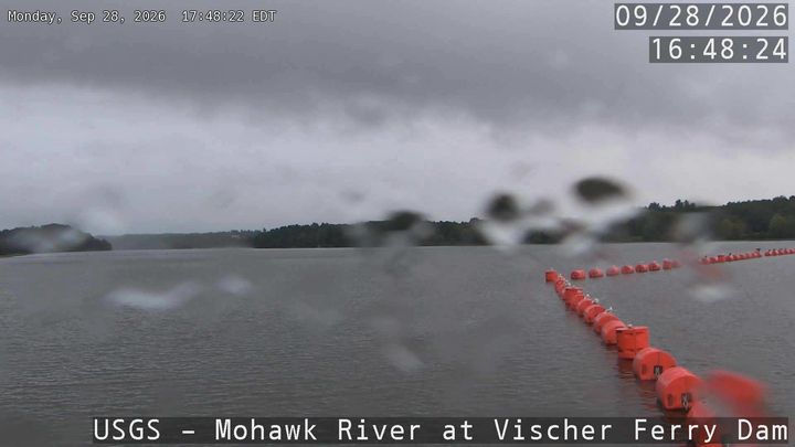 Mohawk River at Vischer Ferry Dam Upstream Webcam view