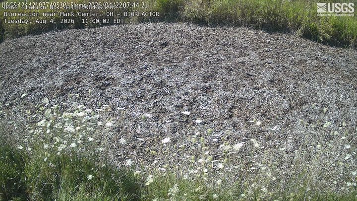 Outflow tile to bioreactor near Mark Center BIOREACTOR Webcam view