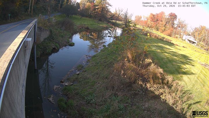 Hammer Creek near Shaefferstown, PA: the newest picture from the USGS camera