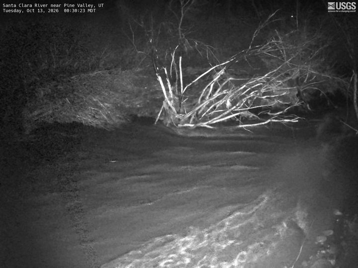Santa Clara River near Pine Valley, UT: the newest picture from the USGS camera