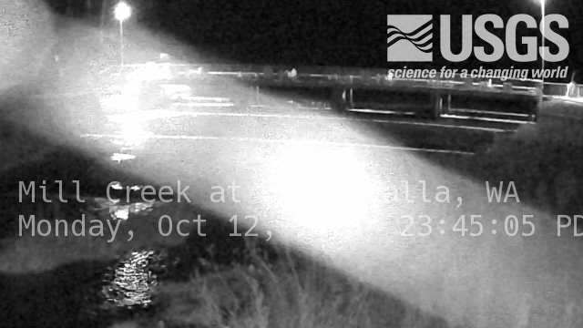 Mill Creek at Walla Walla: the newest picture from the USGS camera