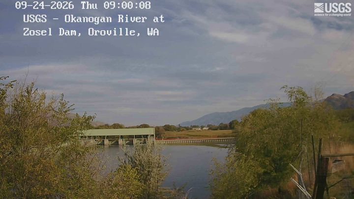 Okanogan River at Zosel Millpond at Oroville
