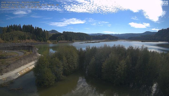 Sediment Retention Structure near Kid Valley Webcam view