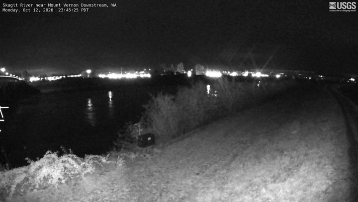 Skagit River near Mount Vernon Downstream: the newest picture from the USGS camera