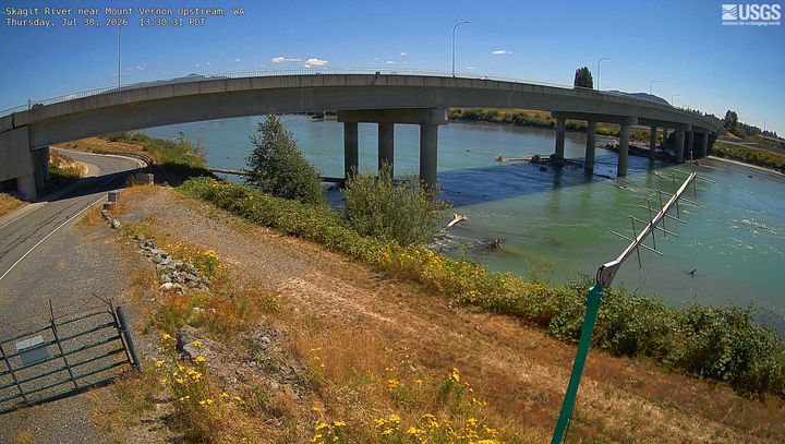 Upstream view of the Skagit River