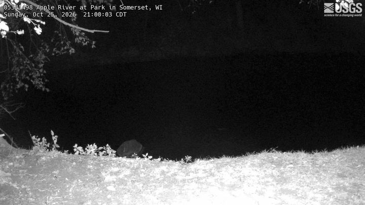Latest USGS camera picture of Apple River at Park in Somerset