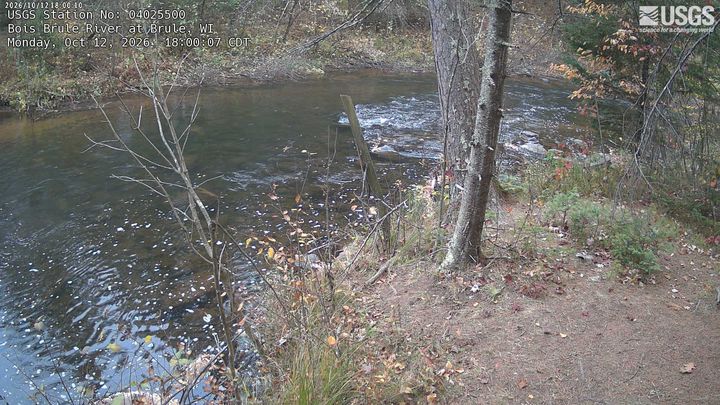 Bois Brule River at Brule, WI: the newest picture from the USGS camera