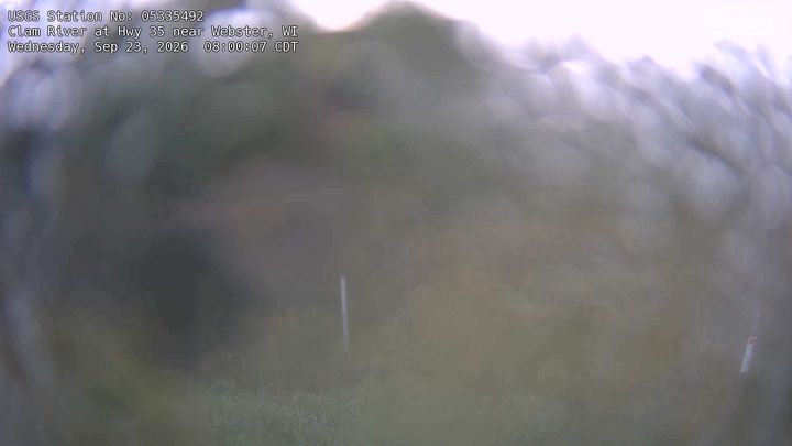 Clam River at Hwy 35 near Webster Webcam view