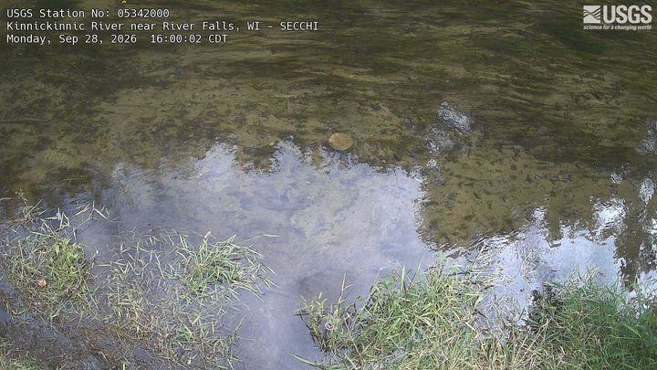 Kinnickinnic River near River Falls SECCHI Webcam view