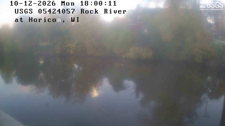 Rock River at Horicon, WI: the newest picture from the USGS camera