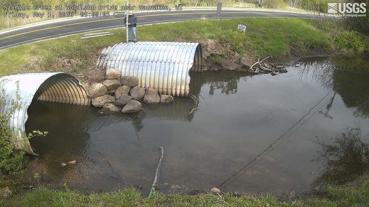 Sixmile Creek at Woodland Drive near Waunakee Webcam view