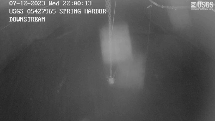 Spring Harbor Storm Sewer DOWNSTREAM at Madison Webcam view