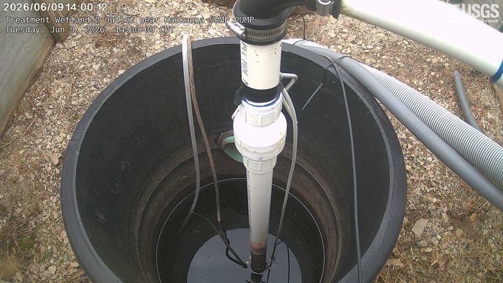 Treatment Wetland 2 Outlet near Kaukauna SUMP PUMP Webcam view